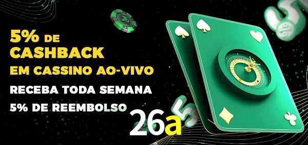 Promoções do cassino ao Vivo 26a
